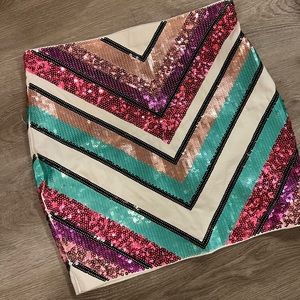 Women’s Express Sequin Mini Skirt